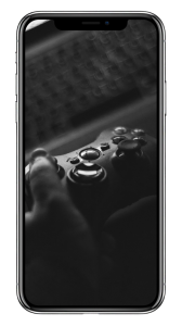 Ecran de téléphone et manette de console