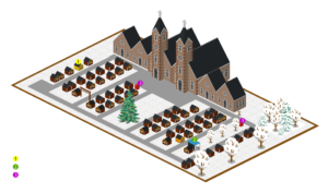 plan marché de noël de Rouen